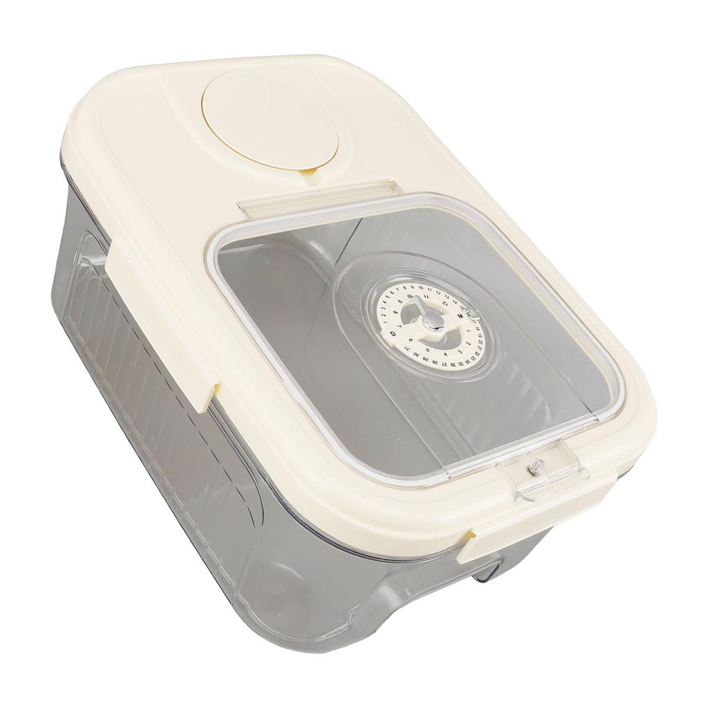 Rice Container Kitchen Dry Food Rice Storage Box Multipurpose Airtight Rice Bucket with Cup for Cereal Flour