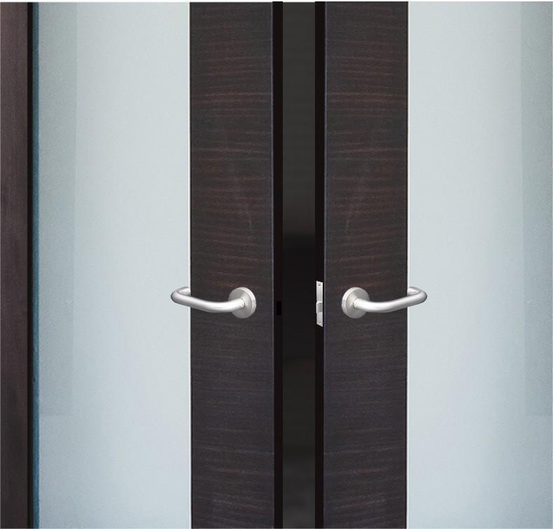 304 Stainless Steel Indoor Fire Door Handle - Double Leaf European Lock Accessory