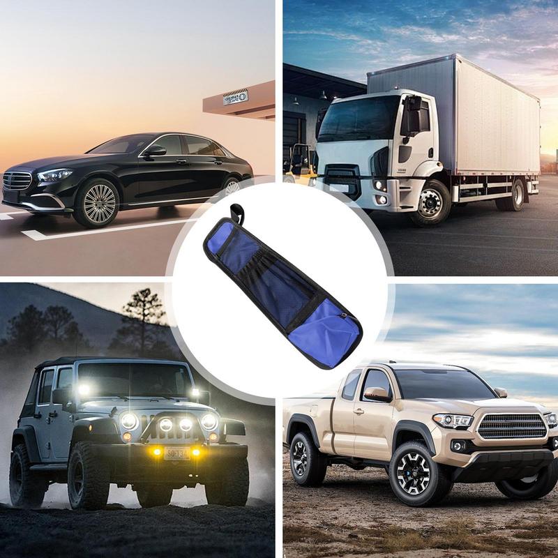 Multi-Pocket Seat Side Organizer Portable Seat Back Organizers Large Storage Capacity Breathable Backseat Organizer Interior Car