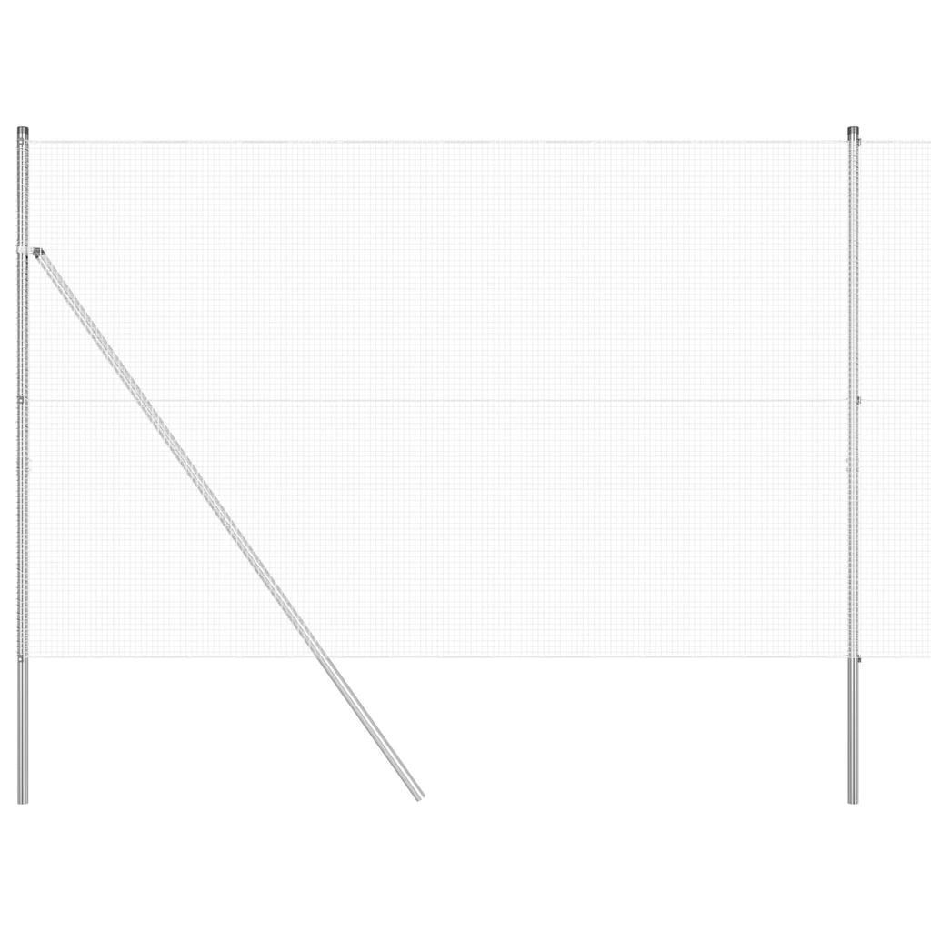 Welded Wire Fence Silver