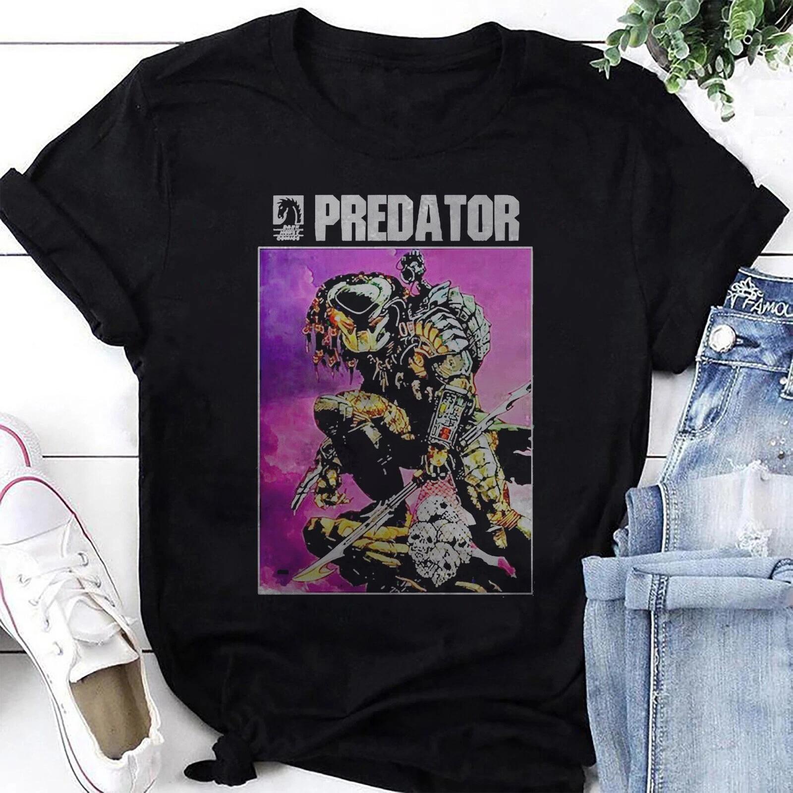 New Predator Graphic T-Shirt, Predator Shirt Fan Gifts, Predator Movie Shirt XS