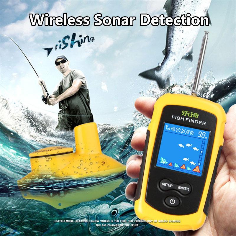 Lucky Fashion Nuovo Ecoscandaglio Sonar Wireless Schermo a Colori Ecoscandaglio Attrezzatura da Pesca Prodotti per Esterni