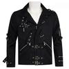 Michael Jackson Cosplay Stage Punk Jacket With Metal Details For Performers