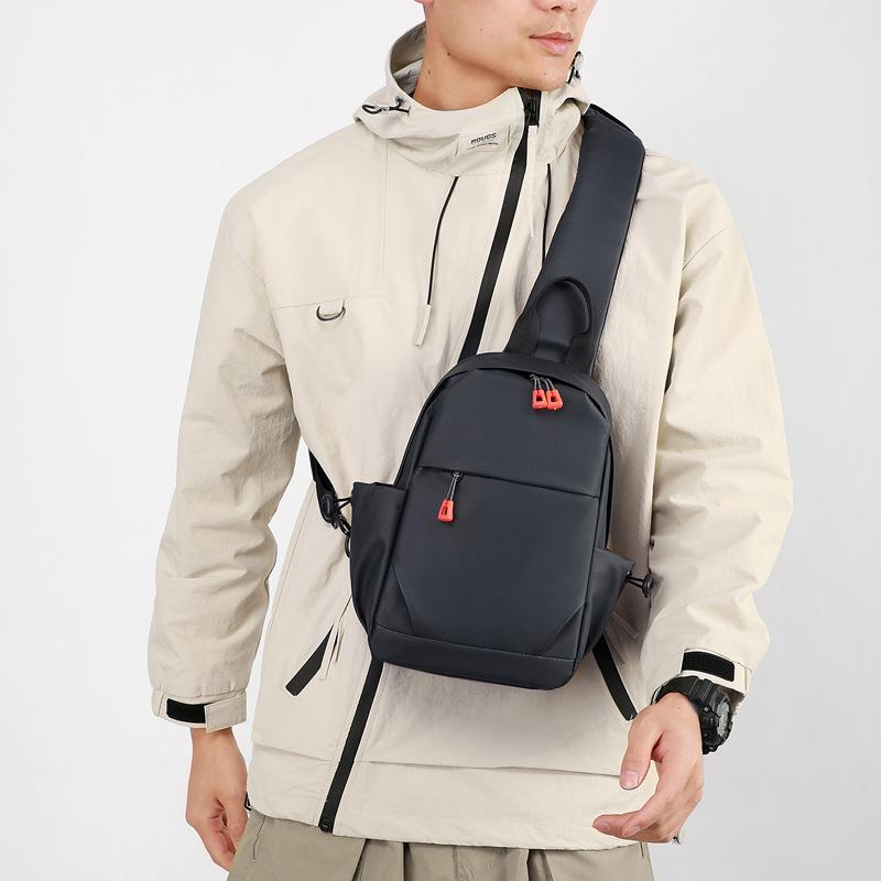 New Men's Breast Bag Multifunctional Outdoor Sports and Leisure Shoulder Bag Backpack Crossbody Bag Trendy Fashion Men's Bag