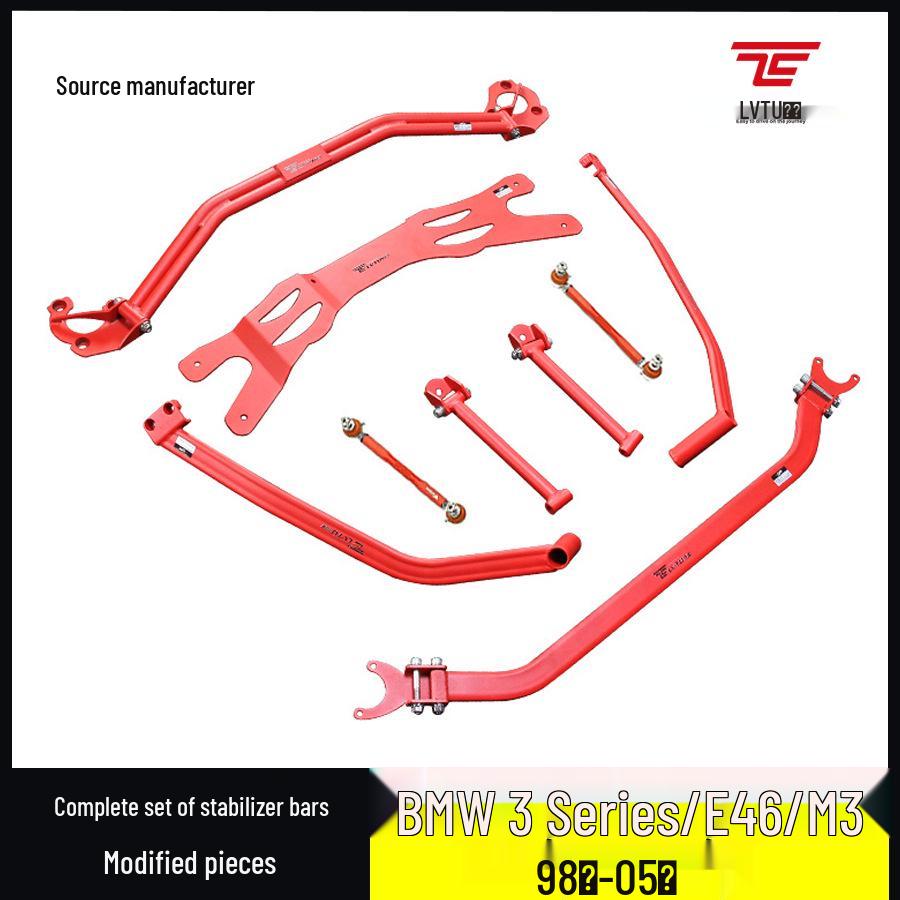 BMW E46 3 Series Rear Chassis Sway Bar & Reinforcement Kit