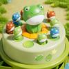 Electric Music Jumping Frog Spin Toy For Kids With Voice Control And Parentchild Interaction