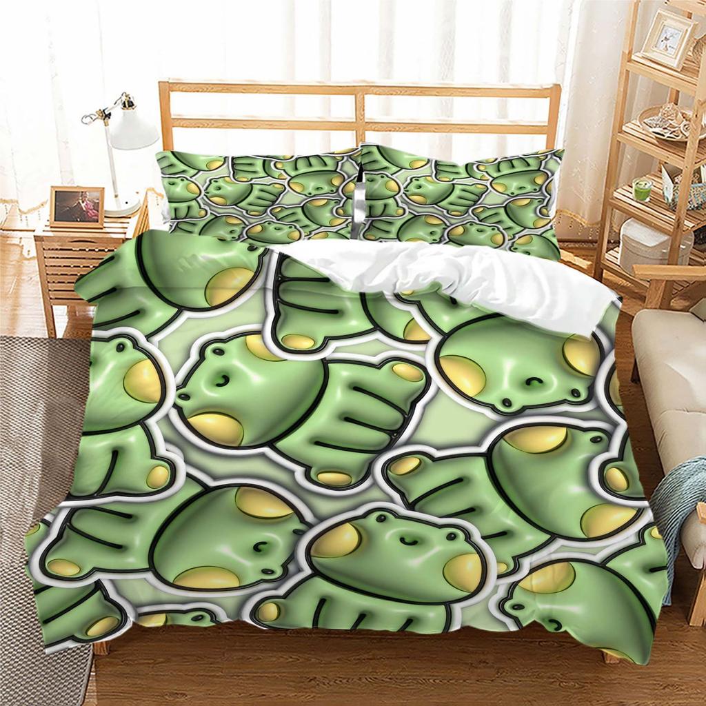 Cartoon Three-Dimensional Series Digital Printing Three-Piece Bedding Kit Bedding Kit