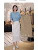 Summer 2025 Women's Mid-length A-line Hip Wrap Skirt - Versatile, Slimming, Casual Fashion