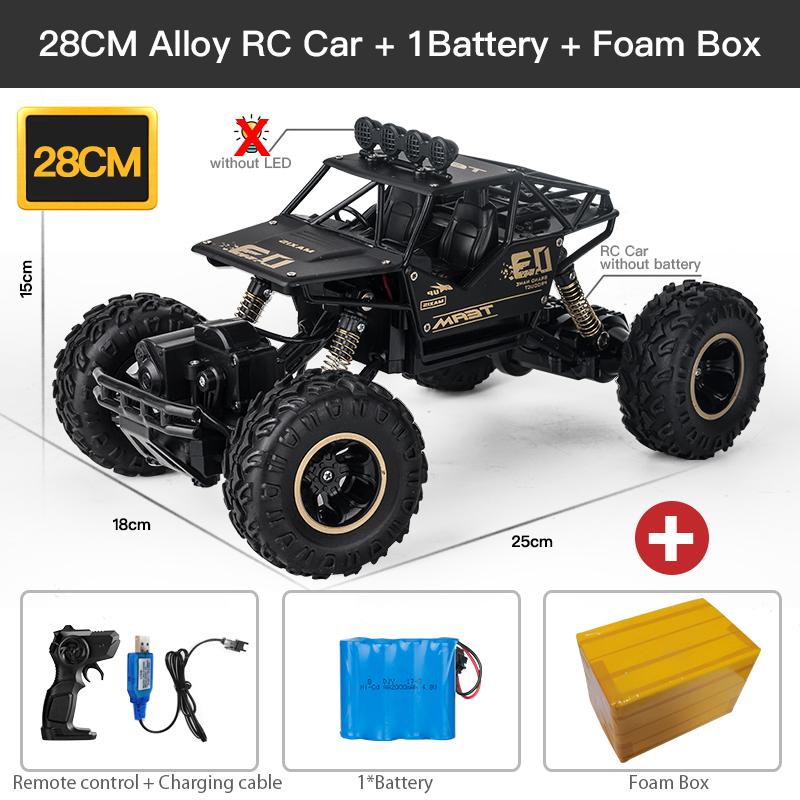 1:16 4WD RC Car With Led Lights Radio Remote Control Cars Buggy Off-Road Control Trucks Boys Toys for Children