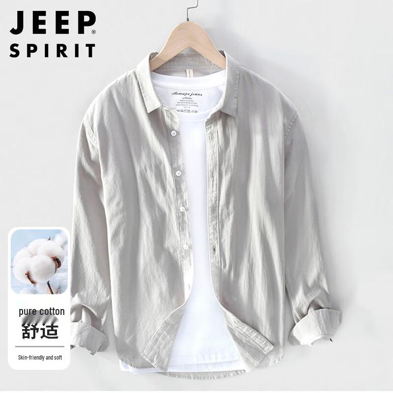 

JEEP SPIRIT Men s Japanese Style Autumn/Winter Long Sleeve Shirt XL