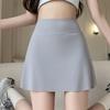 Summer Ice Silk High Waist Yoga Skirt with Lining Women's Short Skorts for Sports Sweet and Cool Style