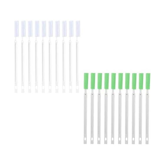 Air Conditioner Cleaning Brush, 20 Pieces, Gap Brush, Gap Cleaning, Kitchen Cleaning, Toilet Cleaning, Disposable, Reusable (White + Green)