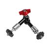 Adjustable Articulating Friction Arm Flexible Extension Bracket Aluminum Alloy with Dual 1 4 Inch Screw 360 Degrees