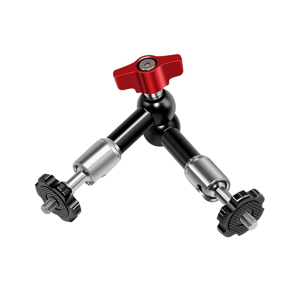 Adjustable Articulating Friction Arm Flexible Extension Bracket Aluminum Alloy with Dual 1 4 Inch Screw 360 Degrees