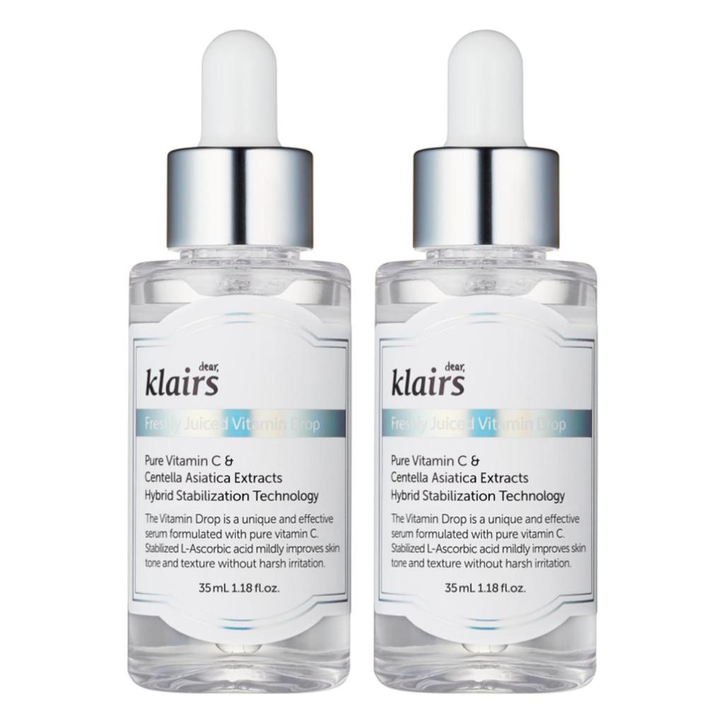 Klairs Świeżo wyciśnięte krople witaminowe (35 ml) – Serum rozjaśniające z czystą witaminą C, koreańskie