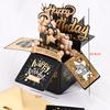 Handmade 1D Birthday Card Box Pop-up Paper Carved Handmade Greeting Card Flower Butterfly Pattern Design Exquisite Birthday Gift