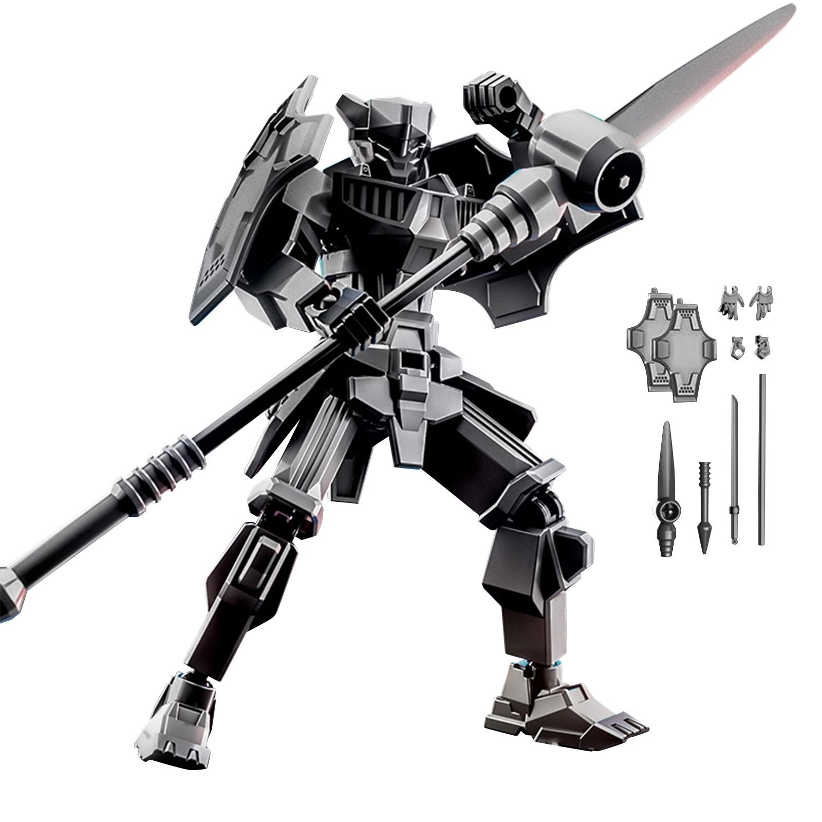 Joint Movable 3d Printed Doll Toy, Creative Decompression Desktop Ornament One Size чёрный