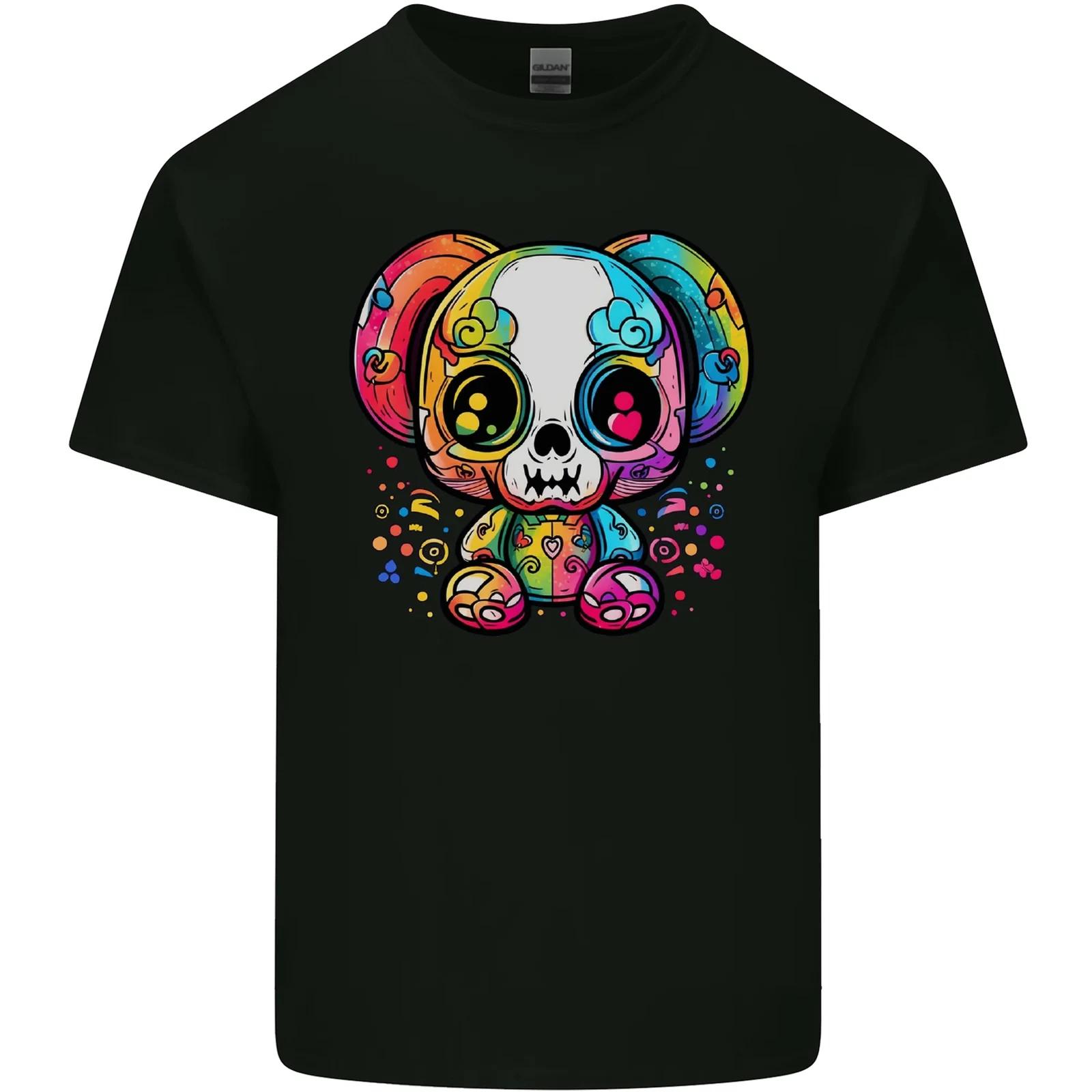 A Cute Teddy Bear Demon Skull Kids T-Shirt Childrens 4XL