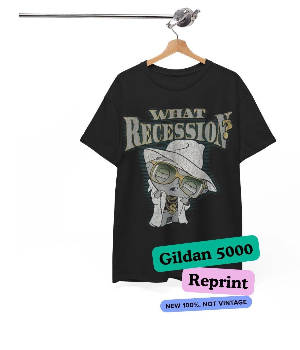 Vintage 2000s Stewie Family Guy What Recession retro style T Shirt 4XL