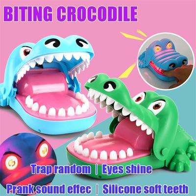 Crocodile Teeth Toys Game for Kids Crocodile Biting Finger Dentist Games Funny Toys for Children Adult Stress Relief Prank Toys