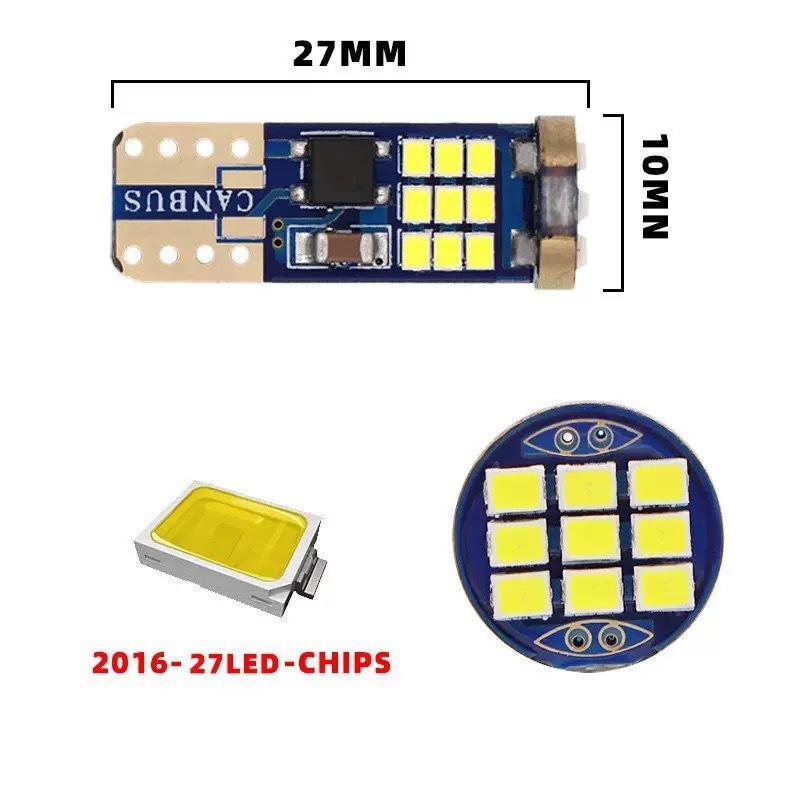 2Pcs T10 W5W Canbus Car LED Replacement Bulbs 12V 168 194 for Parking Dome License Plate Auto Lights
