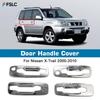 Car Stickers Chrome Silver Door Handle Cover For Nissan X-Trail 2000-2010 Decoration Exterior Styling Accessories
