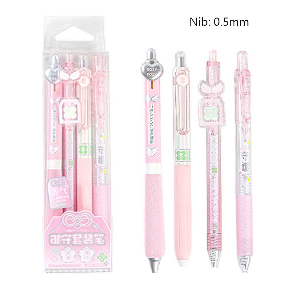4Pcs Black Ink Scented Gel Pen Quick Drying Error Correction Pen  Back To School