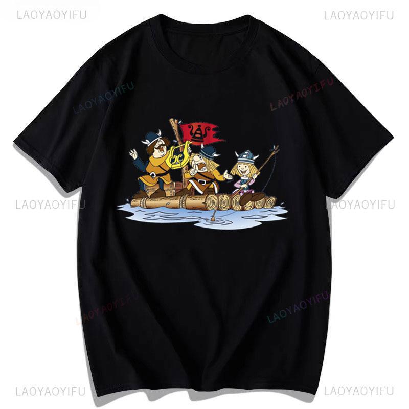 Wickie Und Die Starken Mnner Shirt Vicky The Viking Y2k Unisex Clothing Cheap Material Polyester Short Sleeve Printed Tee