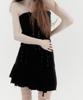 Carter Corset Pleated Low Skirt - Black