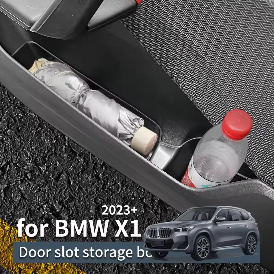 for 2025 2025 BMW X1 IX1 2025 X2 IX2 Front Rear Handle Armrest Organizer Tray Door Side Storage Box Car Inteior Accessories