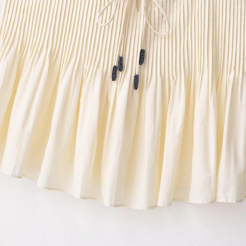 Kaslead New Women clothes Western Style Fashion Simple Contrast Color Trim Top 4786170 712