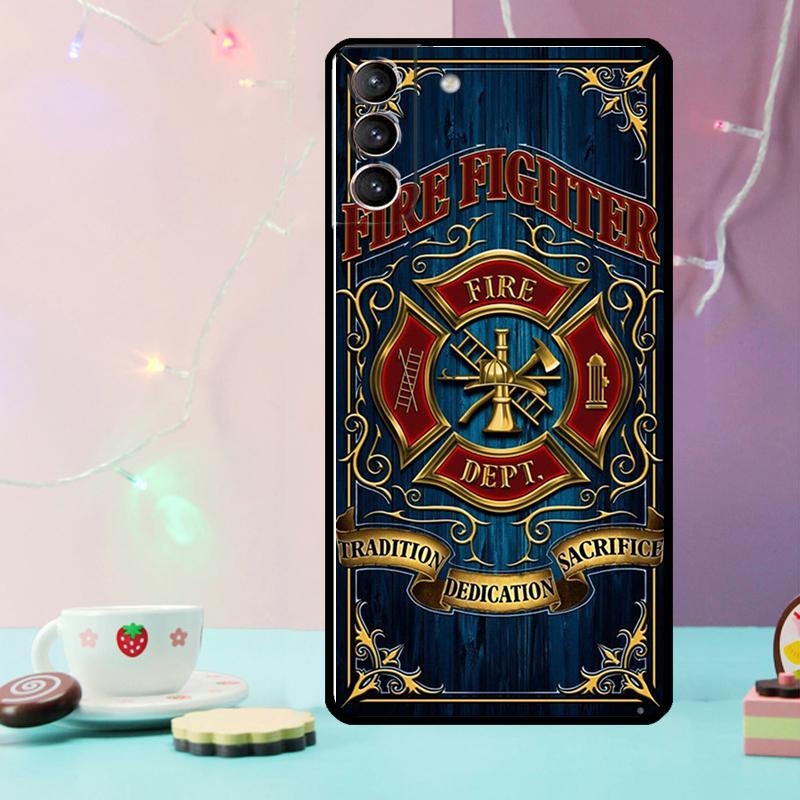 Rescue Fire Dept Phone Case For Samsung Galaxy S24 Ultra S20 S21 S22 S23 S25 Ultra S9 S10 Plus S24 FE Cover