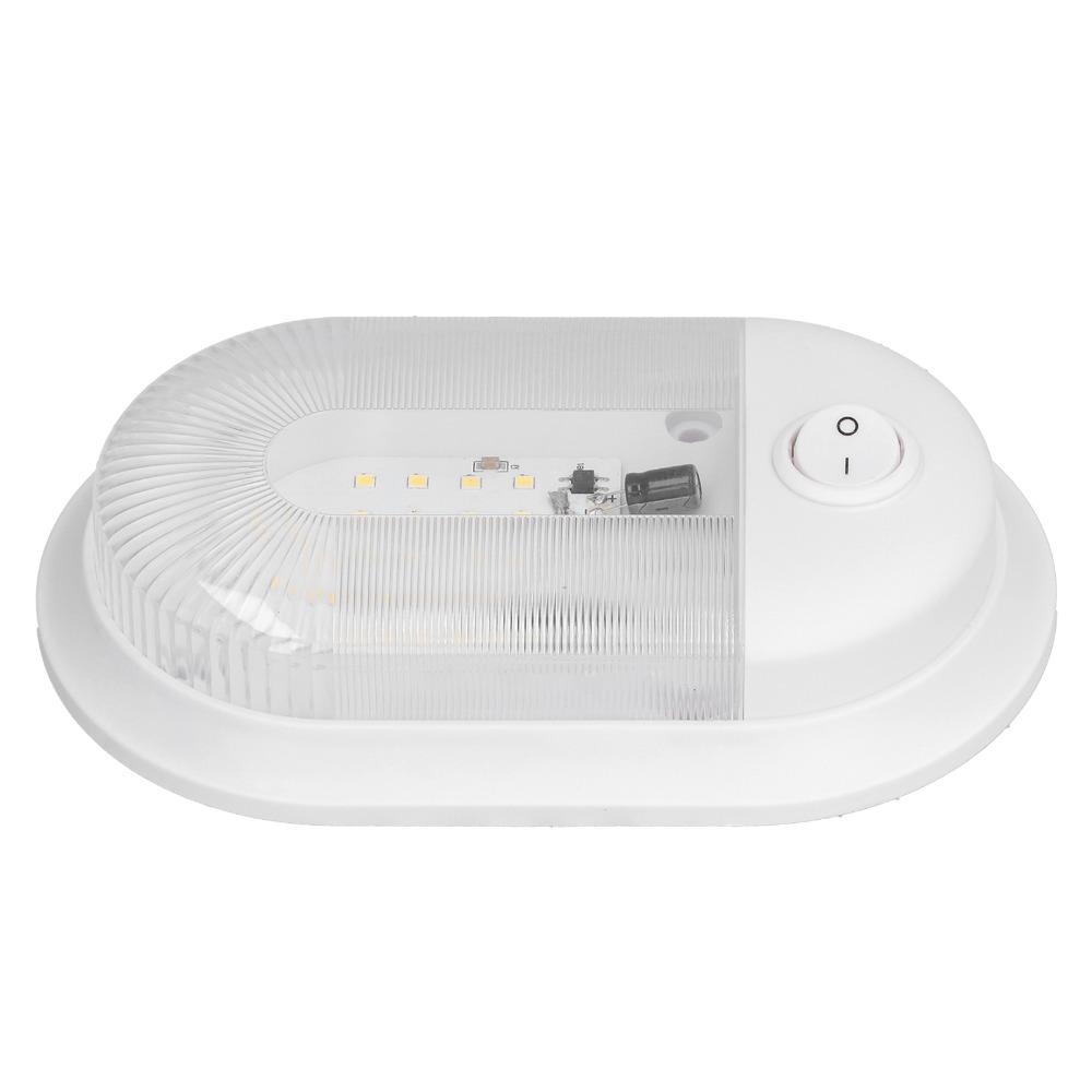 White Light LED RV Ceiling Dome Light Aluminum Plate Dome Light Vehicle Lighting