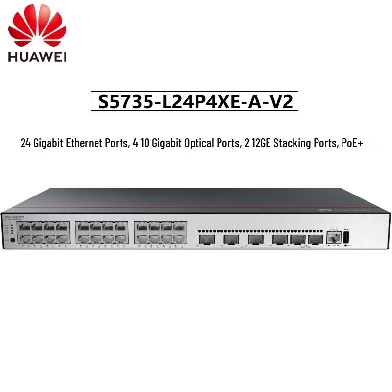 

HUAWEI S5735-L24P4XE-A-V2 24-Port PoE+ Managed Switch