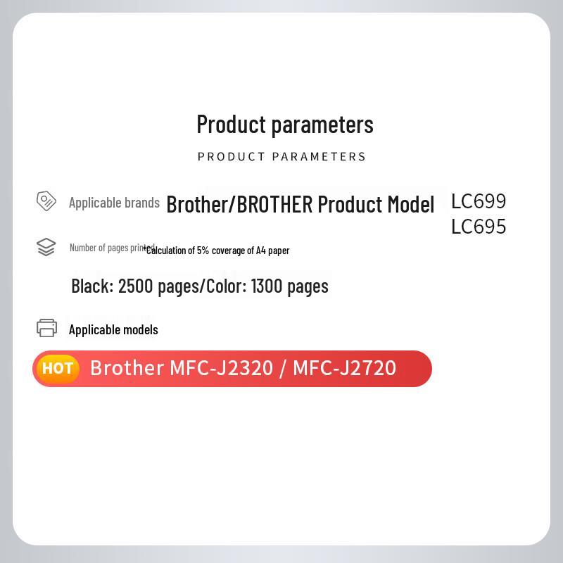 Compatible Brother LC695/LC699XL 4-Color Ink Cartridge Set