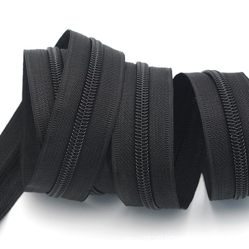 

Нейлоновая молния на метр черная для багажа, рюкзаков, подушек, палаток, аксессуаров (Размеры: 3, 5, 7, 8, 10) #3