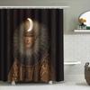 Vintage Portrait Shower Curtain Gothic Renaissance Art Bathroom Decor Tapestry Backdrop Unique Home Textile Halloween Party