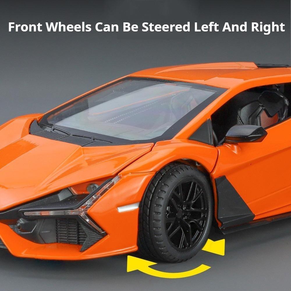 1/24 Lamborghini Revuelto Sports Car Toy Model Alloy Die Cast Four Wheel Suspension All Car Doors Can Be Opened Vehicle Models Collect Gifts