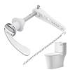 Flush Handle For Toilet Tank Flush Lever Set Toilet Handle Lever Replacement With Chains For Repair Accessory Toilet Spanner