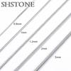 SHSTONE 1mm/2mm/3mm Dámský hadí řetízek Pánský 925 Sterlingové stříbro 40-75cm Náhrdelníky Módní Choker Šperky Klasika Náhrdelník na krk