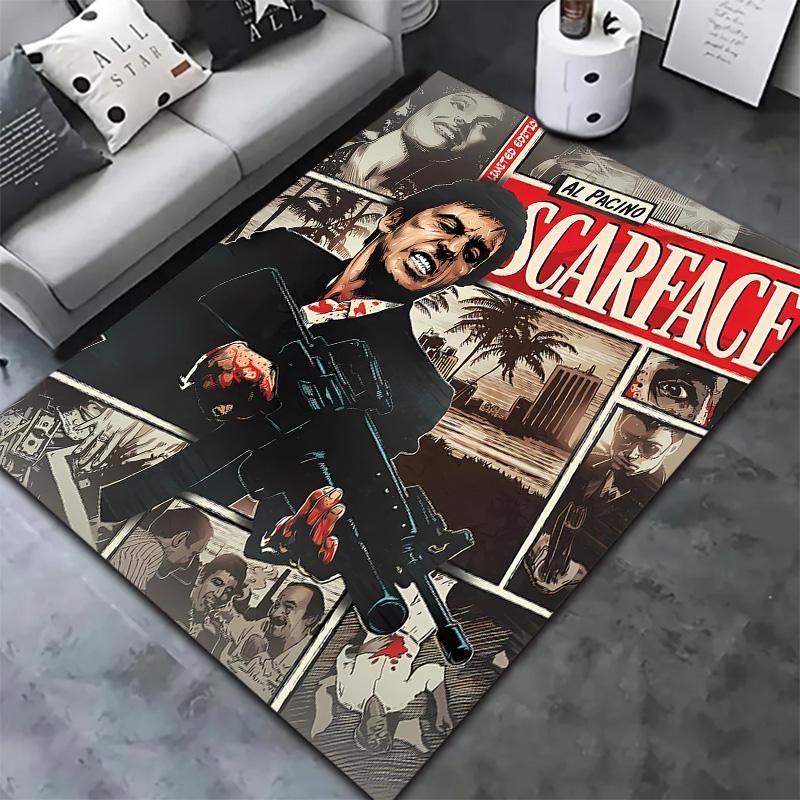 Scarface Carpet Rug For Living Room Bedroom Home Sofa Decoration Kids Play Nonslip Floor Mat