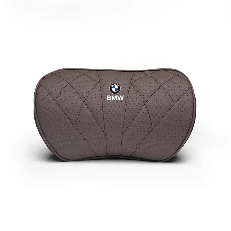

-Автомобільна подушка для голови Підтримка шиї Автомобільні чохли на сидіння Підголівник Для BMW Серії i3 i4 G07 G06 G05 G02 G01 F48 F39 G42 G30 G20 G26 F01 F02 TZ-Brown