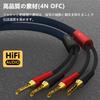 Preffair OFC Speaker Cable with Male to Female for Audio and Home Theater High-Fidelity Gold-Plated Y-Type Connectors, Speakers, High-Fidelity