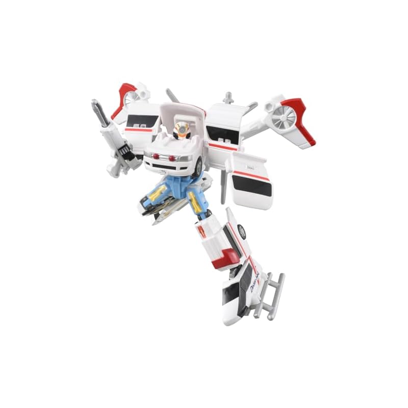 

TAKARA TOMY Tomica Job Labor TJBDX Unite Medi Braver Ambulance & Doctor Helicopter Combination Set Miniature Car Toy (Ages 3 and up)