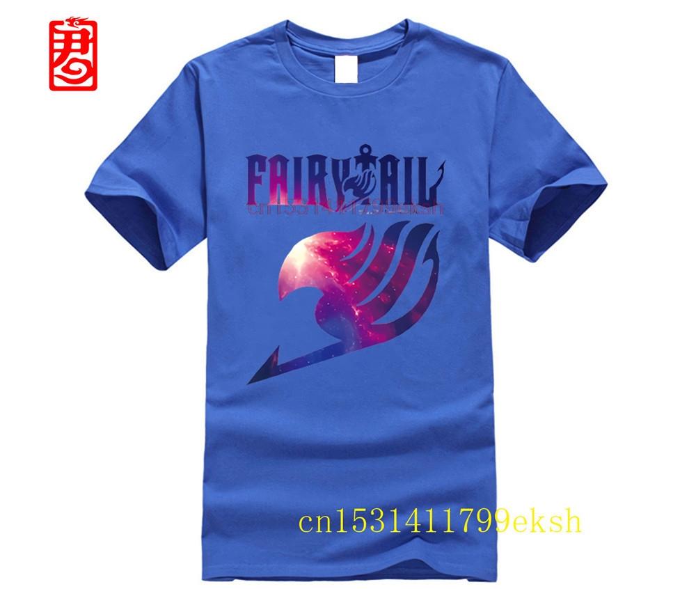 2024 New Fashion Fairy Tail T Shirt Men Shirts Japanese Famous Anime Tops Tees Funny Tshirt Short Sleeve 100cotton Men Clothes