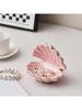 1pc Shell Jewelry Tray, Ceramic Jewelry Tray, Clam Shell Jewelry Storage Tray, Ring Bracelet Earring Necklace Tray, Key Tray