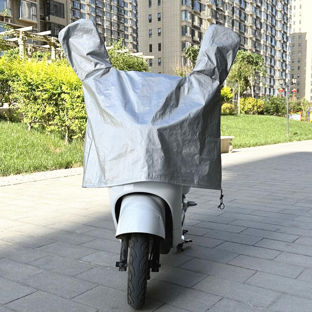 

Чехол на голову мотоцикла Водонепроницаемый чехол от дождя Чехол на панель электровелосипеда для мотоцикла Пылезащитный чехол Солнцезащитный чехол серебряный