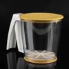 Fine Sugar Powder Flour Sieve Filter With Lid Kitchen Baking Pastry Cup Flour Sifter Strainer Plastic Kitchen Tools