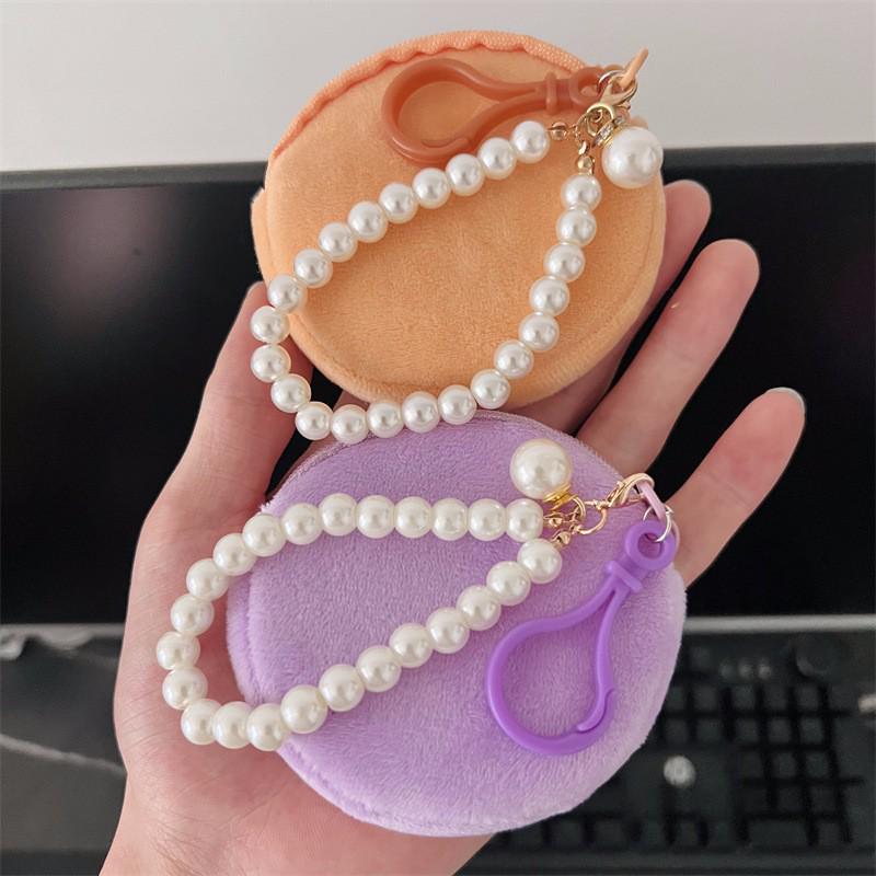 Labubu Coin Purse: Portable Mini Earphone Bag with Cute Round Design, Attachable Carry-on Feature
