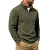 Men S Fleece Stand Collar Zip Sweatshirt Loose Casual Autumn Winter